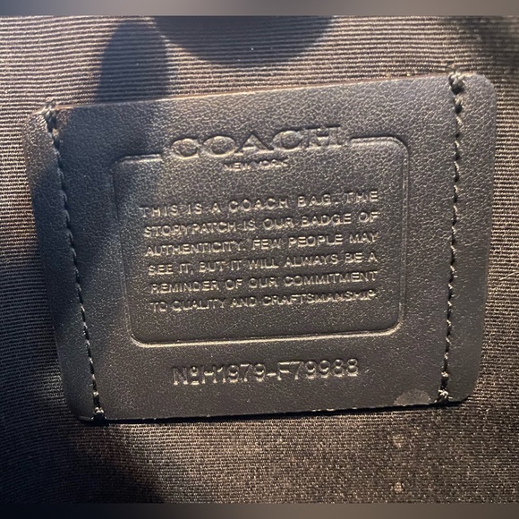 Coach Deep Burgundy Leather Tote with Vintage Logo - Picture 7 of 7